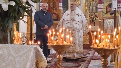 Podczas uroczystości oświęcono trzy dzwony na pamiątkę trzech świątyń (św. Jerzego, Zaśnięcia Najświętszej Marii Panny oraz św. Mikołaja Biskupa),