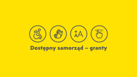 Logo projektu Dostępny samorząd granty