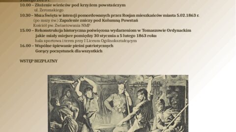Powiatowy Komitet Obchodów 160. Rocznicy Powstania Styczniowego w Tomaszowie Lubelskim