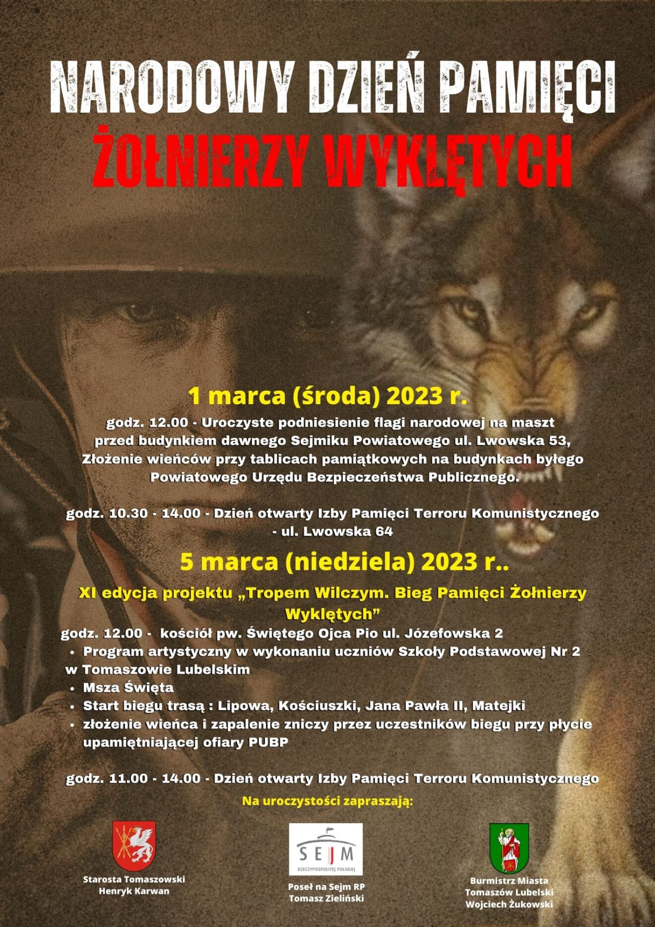 Narodowy Dzień Pamięci Żołnierzy Wyklętych w Tomaszowie Lubelskim