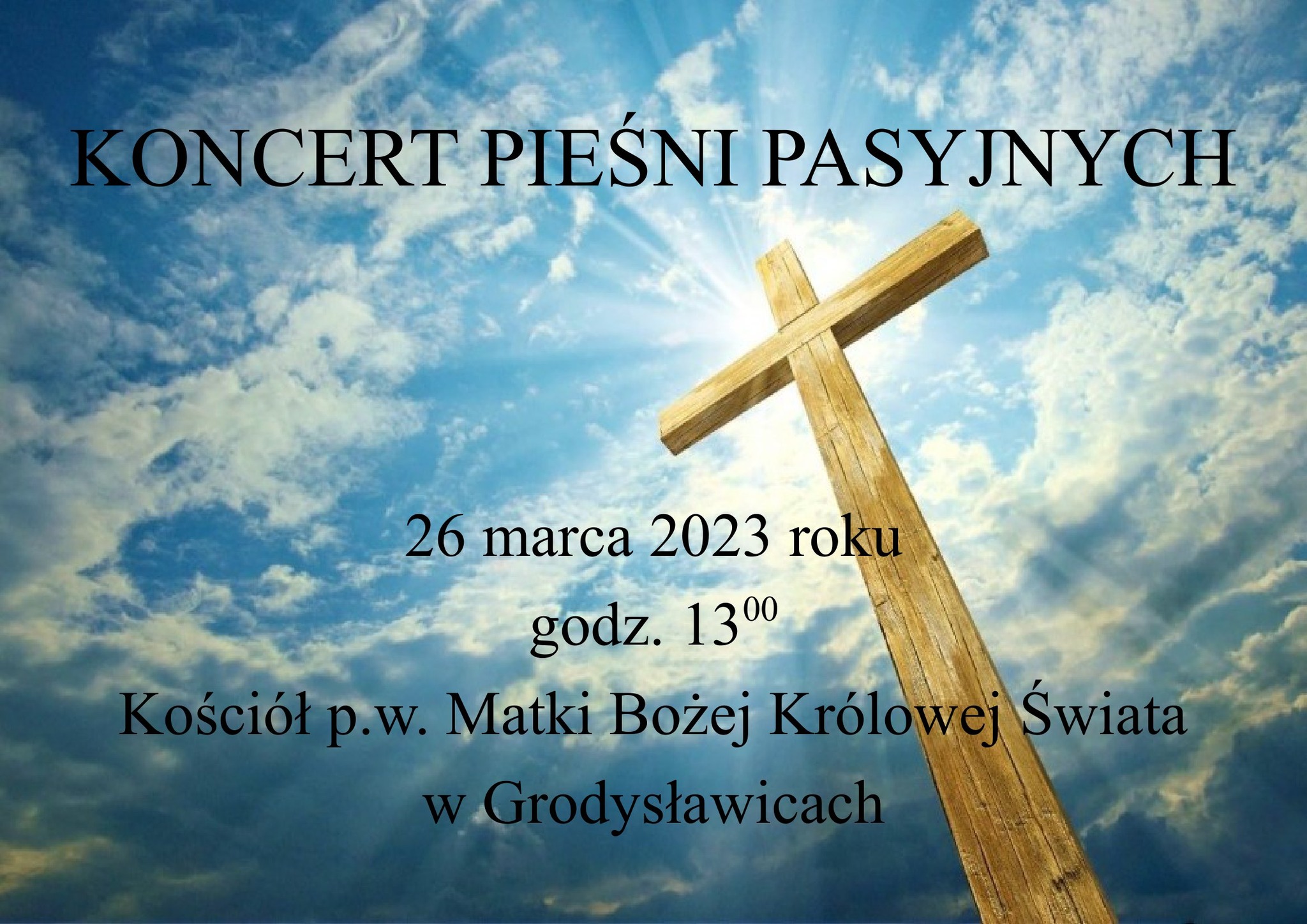 Koncert Pieśni Pasyjnych w Grodysławicach