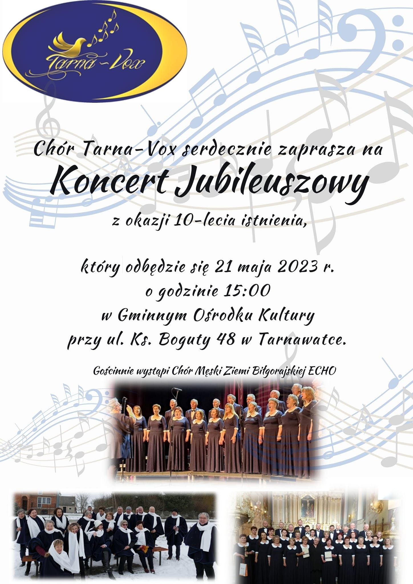 Koncert Jubileuszowy Chóru Tarna-Vox