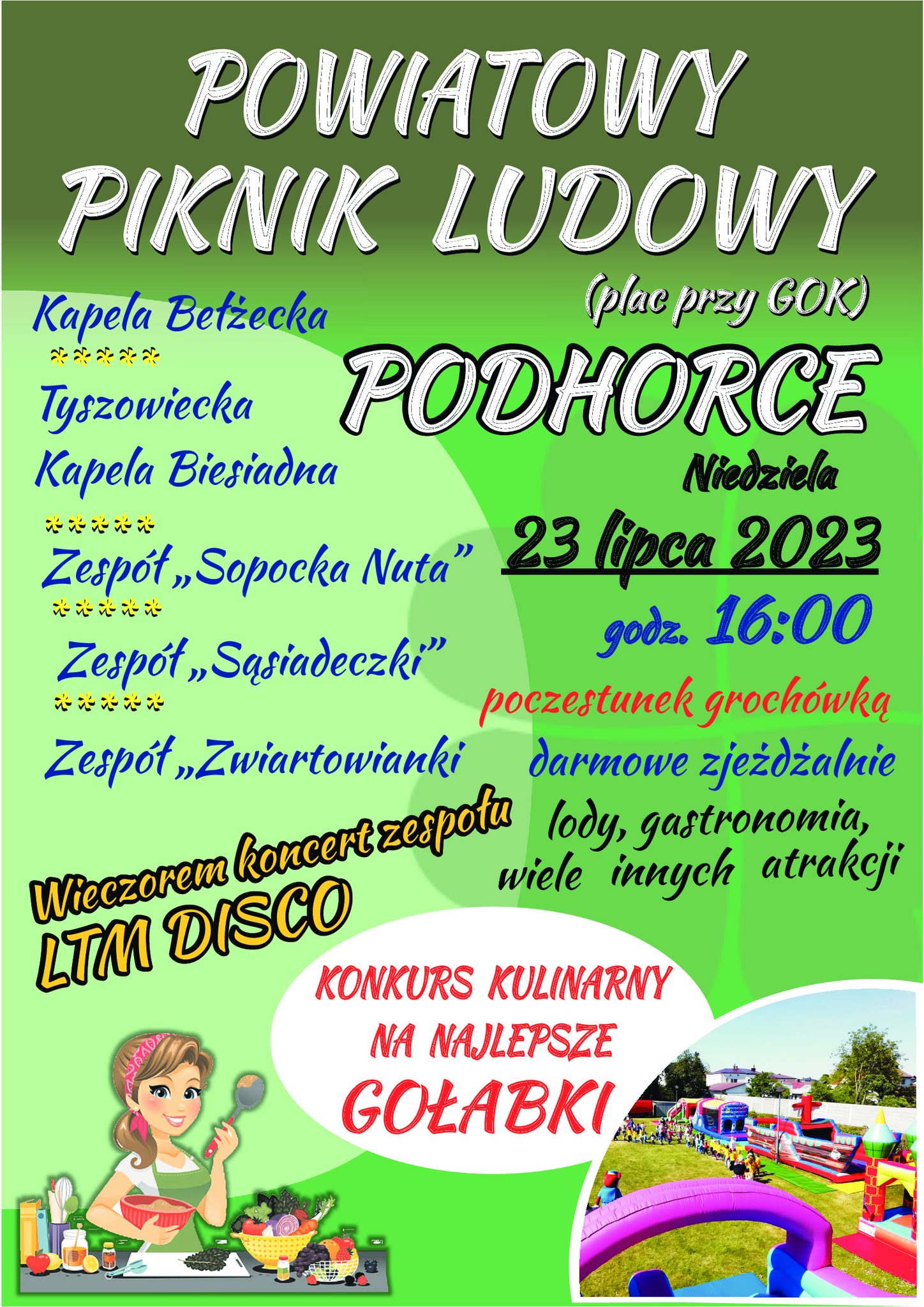 Powiatowy Piknik Ludowy w Podhorcach