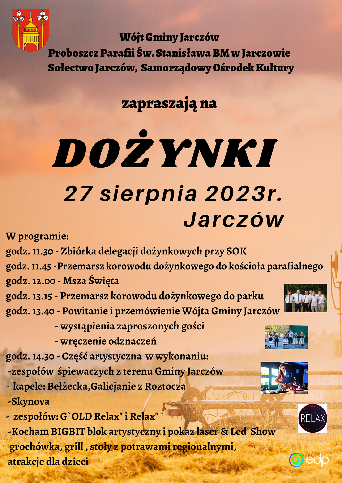 Dożynki gminno-parafialne w Jarczowie