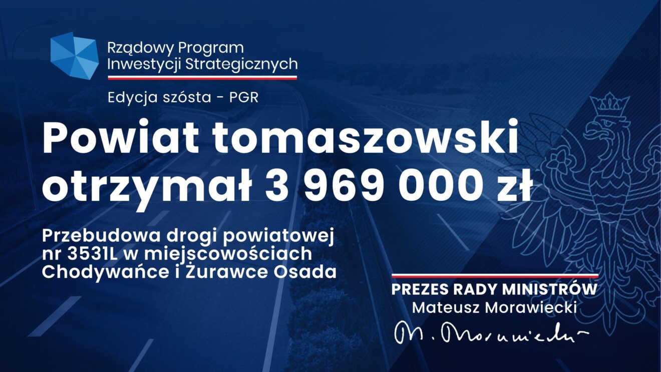 czek na przebudowę drogi powiatowej nr 353L w Chodywańcach i Żurawcach Osadzie