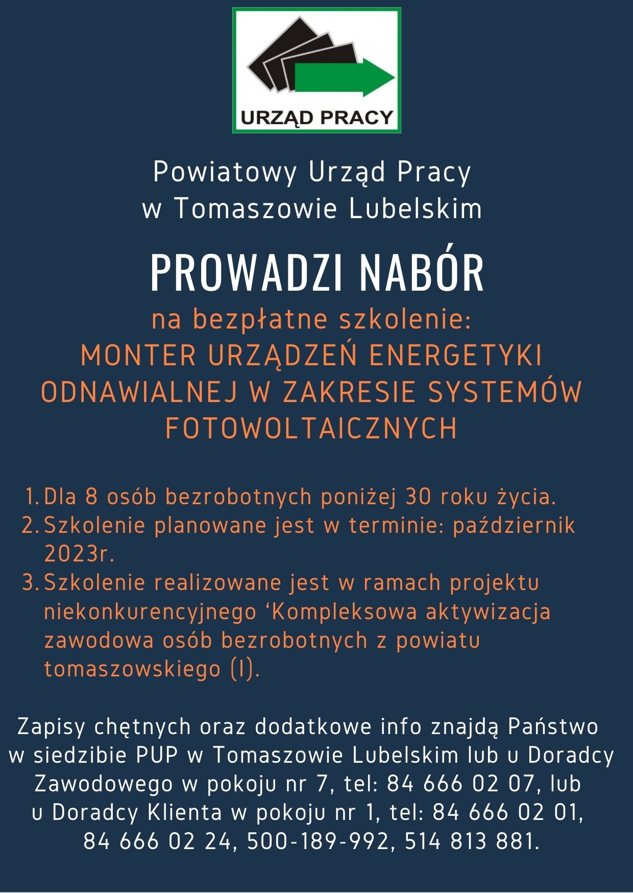 Nabór na bezpłatne szkolenie