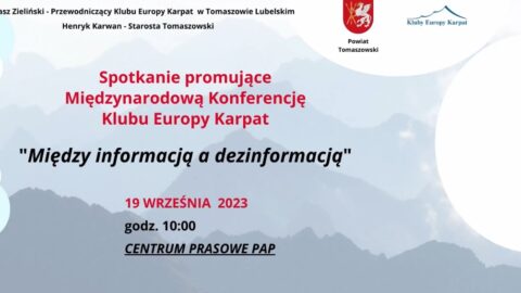 Międzynarodowa Konferencja Klubów Europy Karpat "Między informacją a dezinformacją"