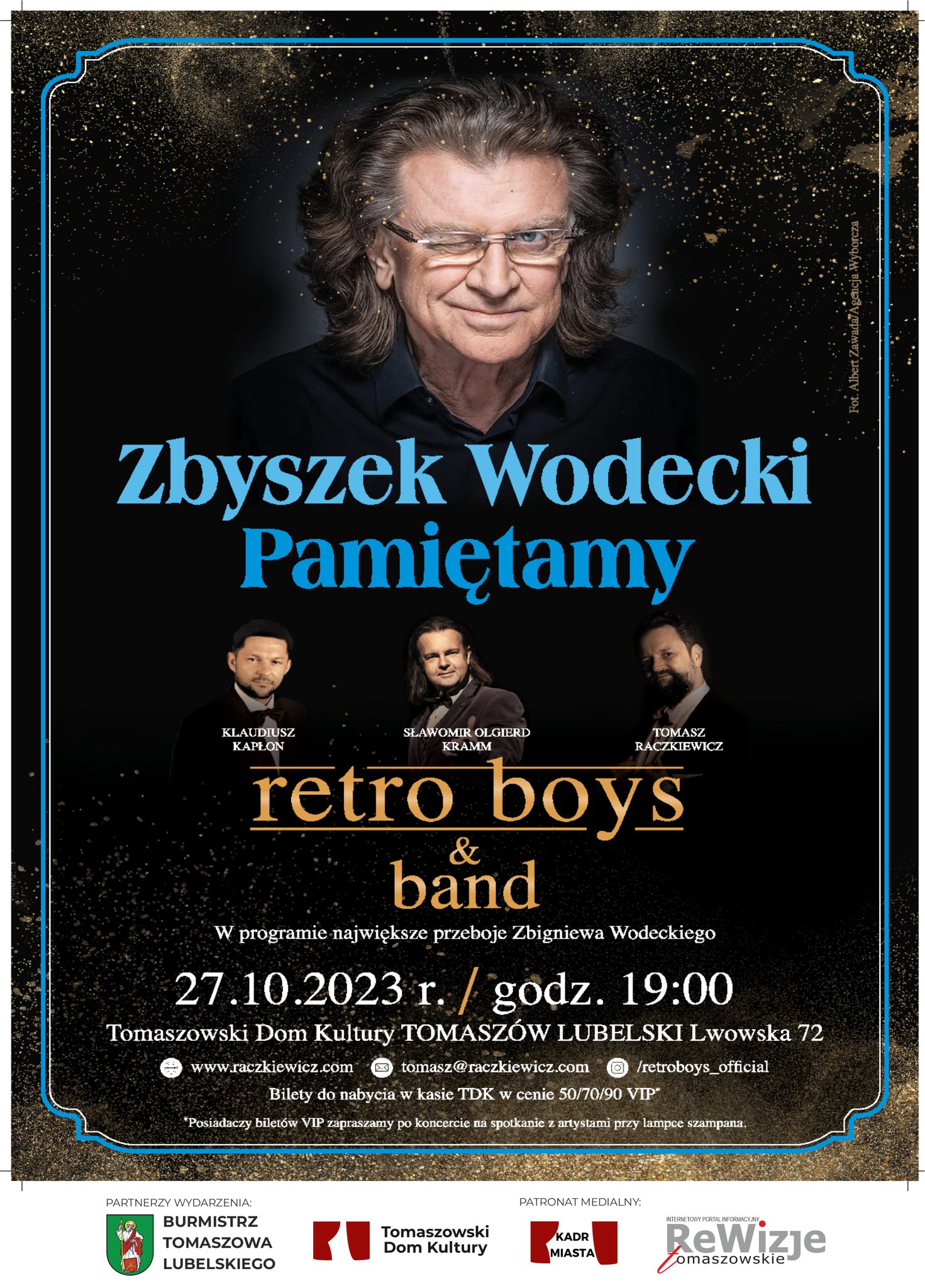 Koncert przebojów Zbigniewa Wodeckiego w Tomaszowie Lubelskim