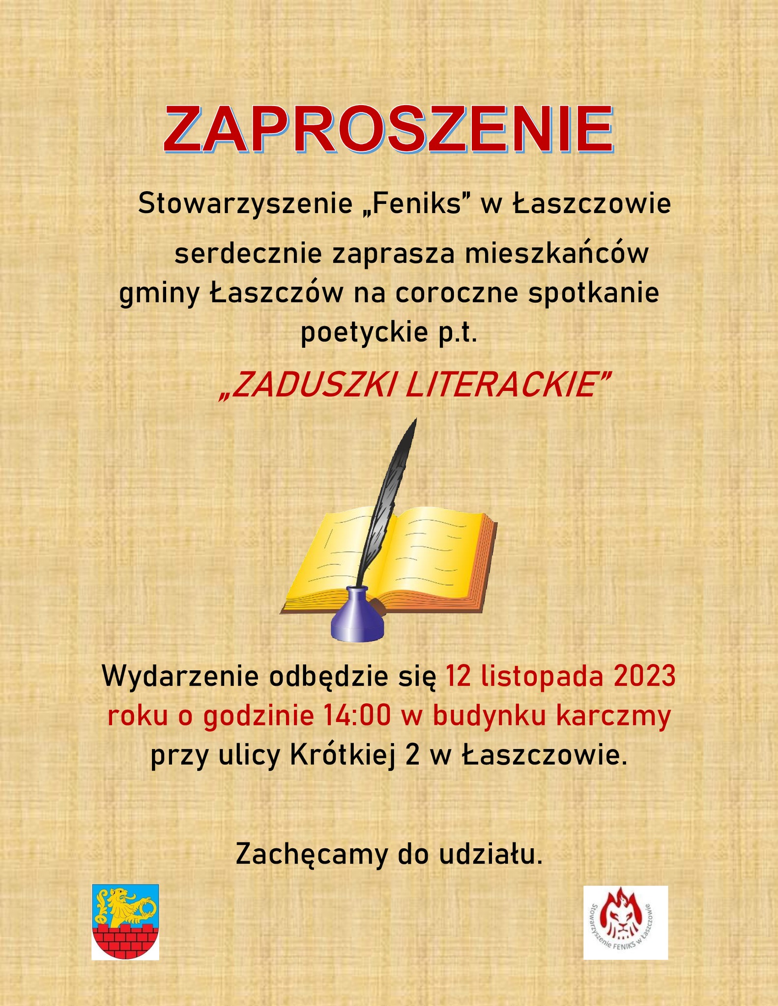 Zaduszki Literackie w Łaszczowie