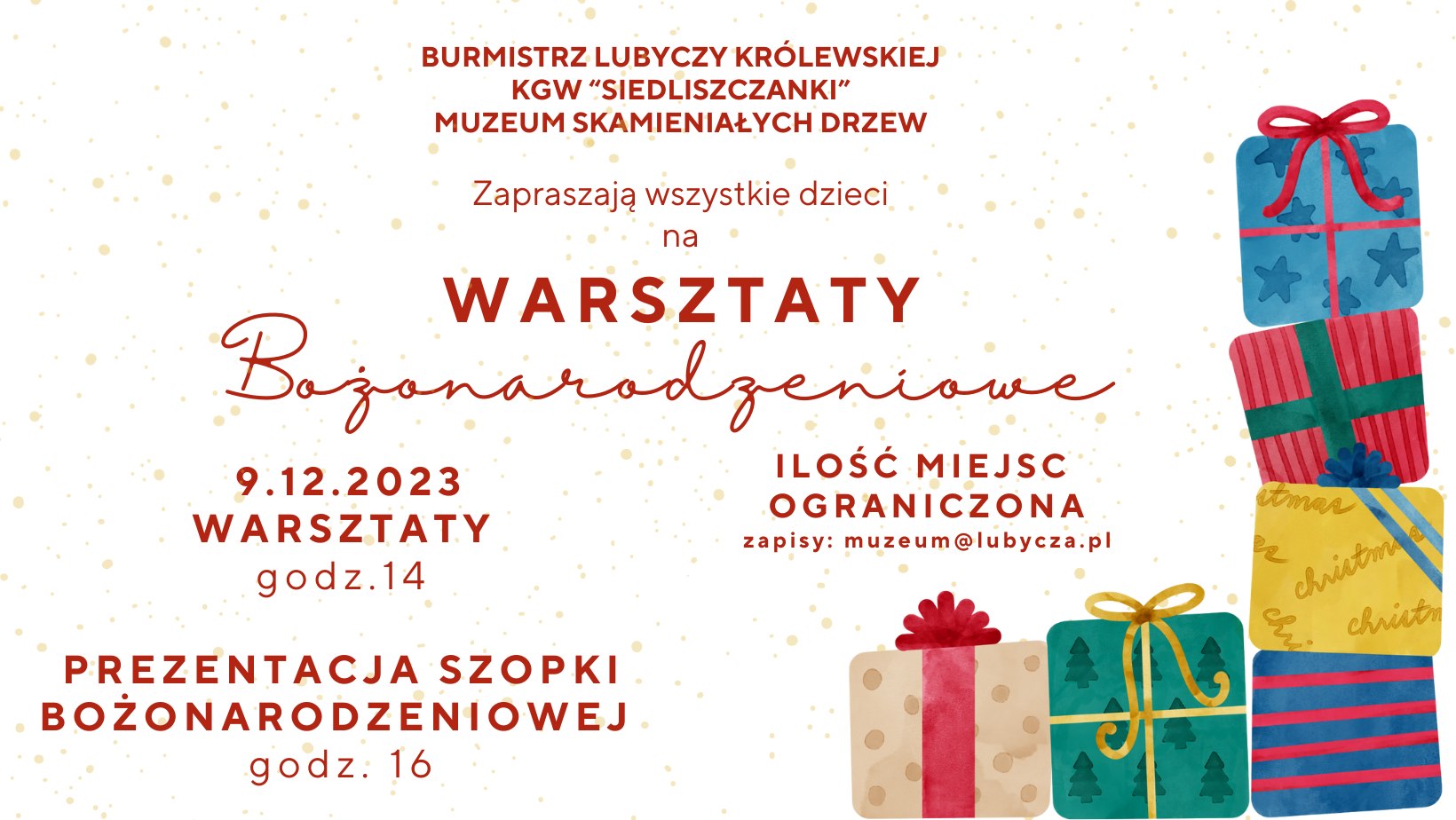 Warsztaty bożonarodzeniowe w Lubyczy Królewskiej