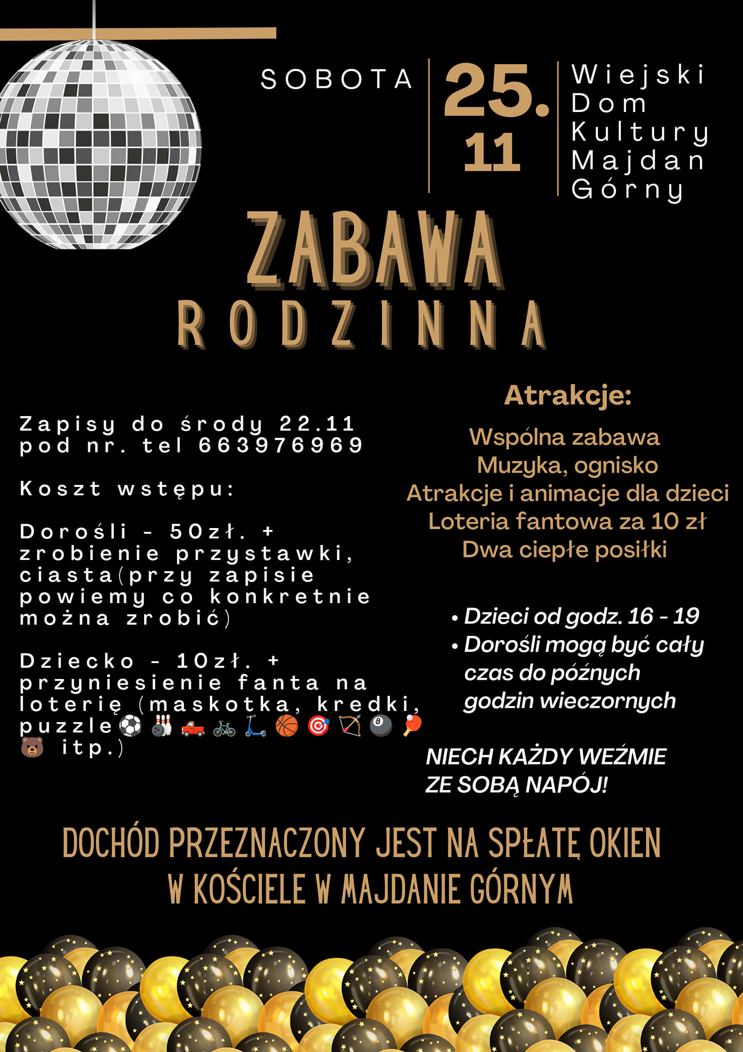 Zabawa rodzinna w Majdanie Górnym