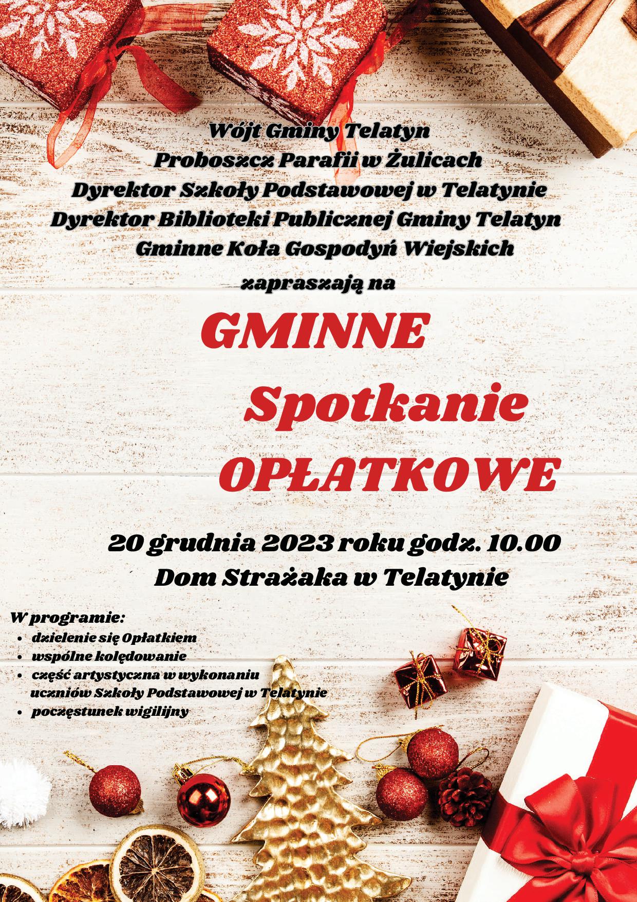 Spotkanie opłatkowe w Telatynie