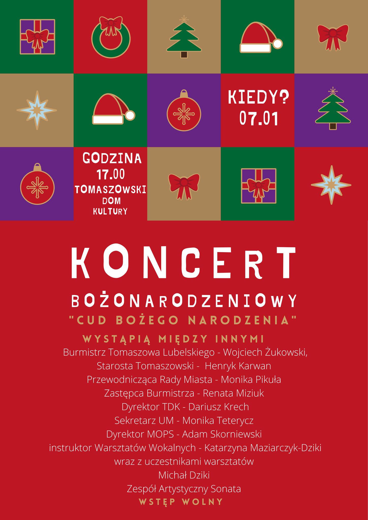 Koncert Bożonarodzeniowy w Tomaszowie Lubelskim