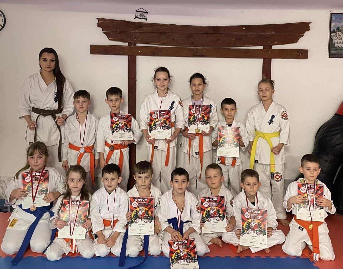 Klubowy Turniej Mikołajkowy Kyokushin Karate o Puchar Starosty Powiatu Tomaszowskiego