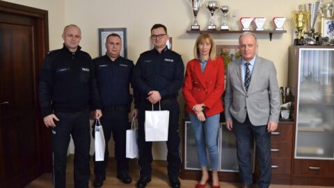 Podziękowania dla policjantów