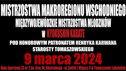 Międzywojewódzkie Mistrzostwa Młodzików w Kyokushin Karate