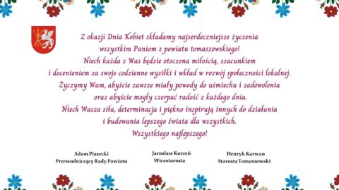Życzenia z okazji Międzynarodowego Dnia Kobiet