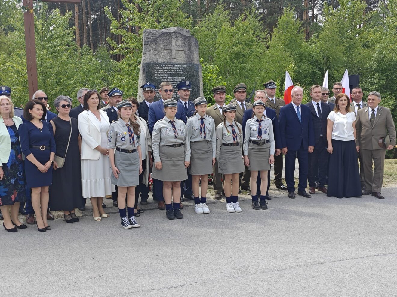 Uroczystości patriotyczne w Róży