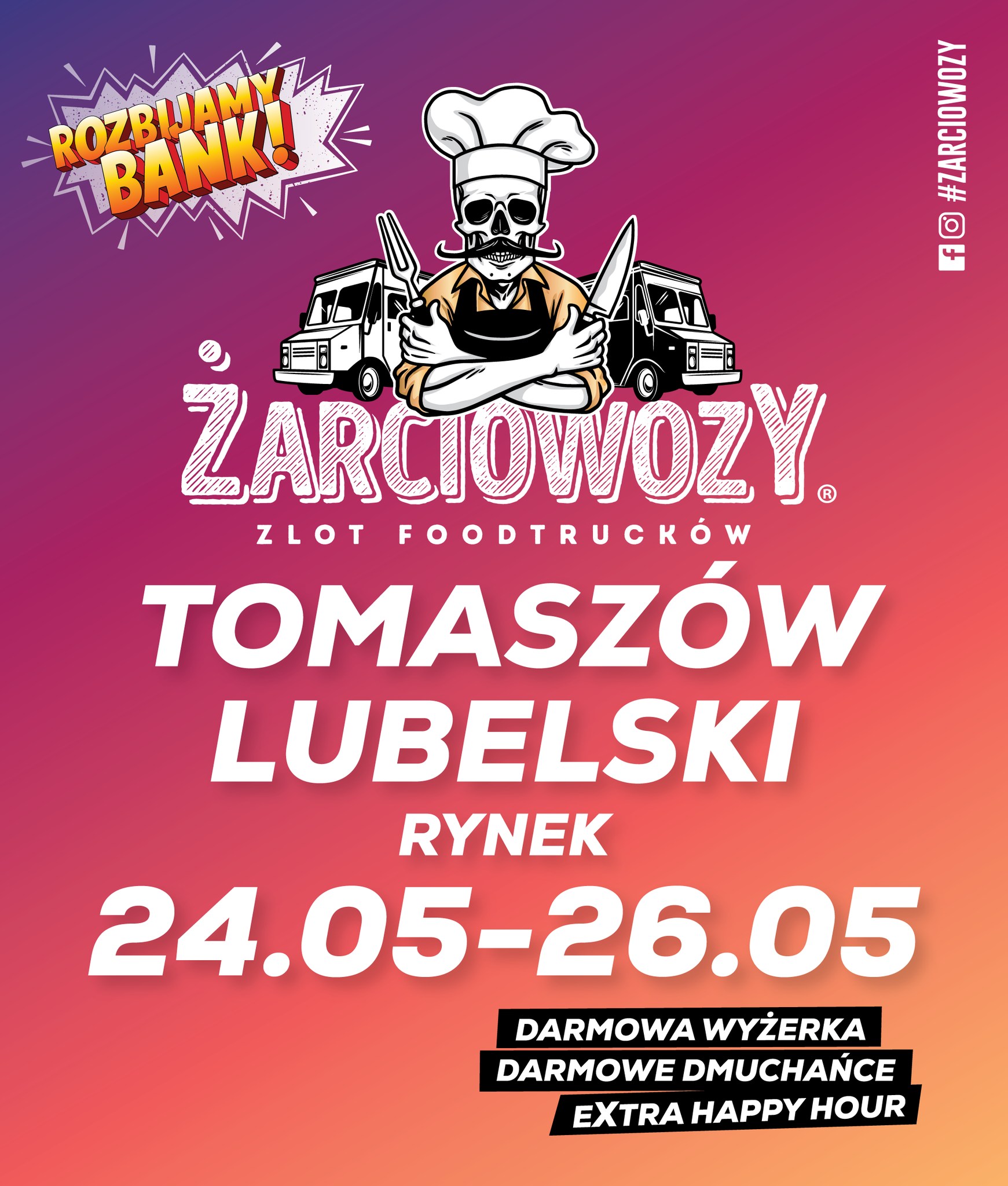 Zlot foodtrucków w Tomaszowie Lubelskim