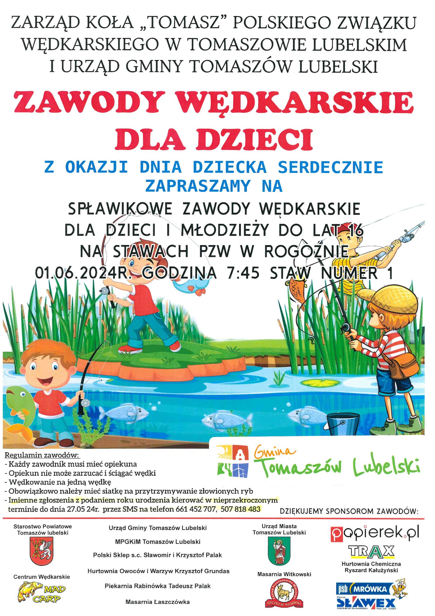 Zawody wędkarskie w Rogóźnie