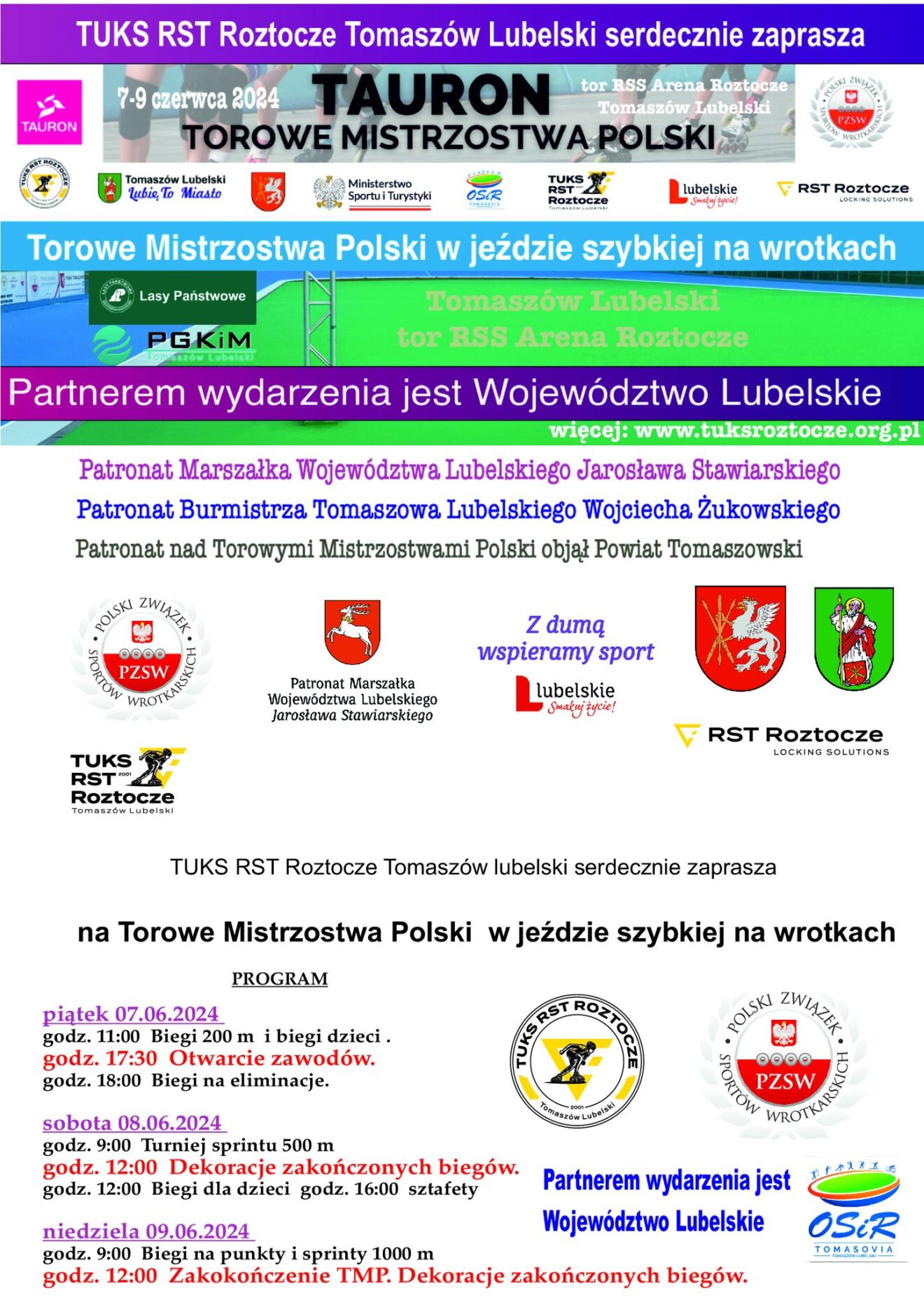 Torowe Mistrzostwa Polski w jeździe szybkiej na wrotkach