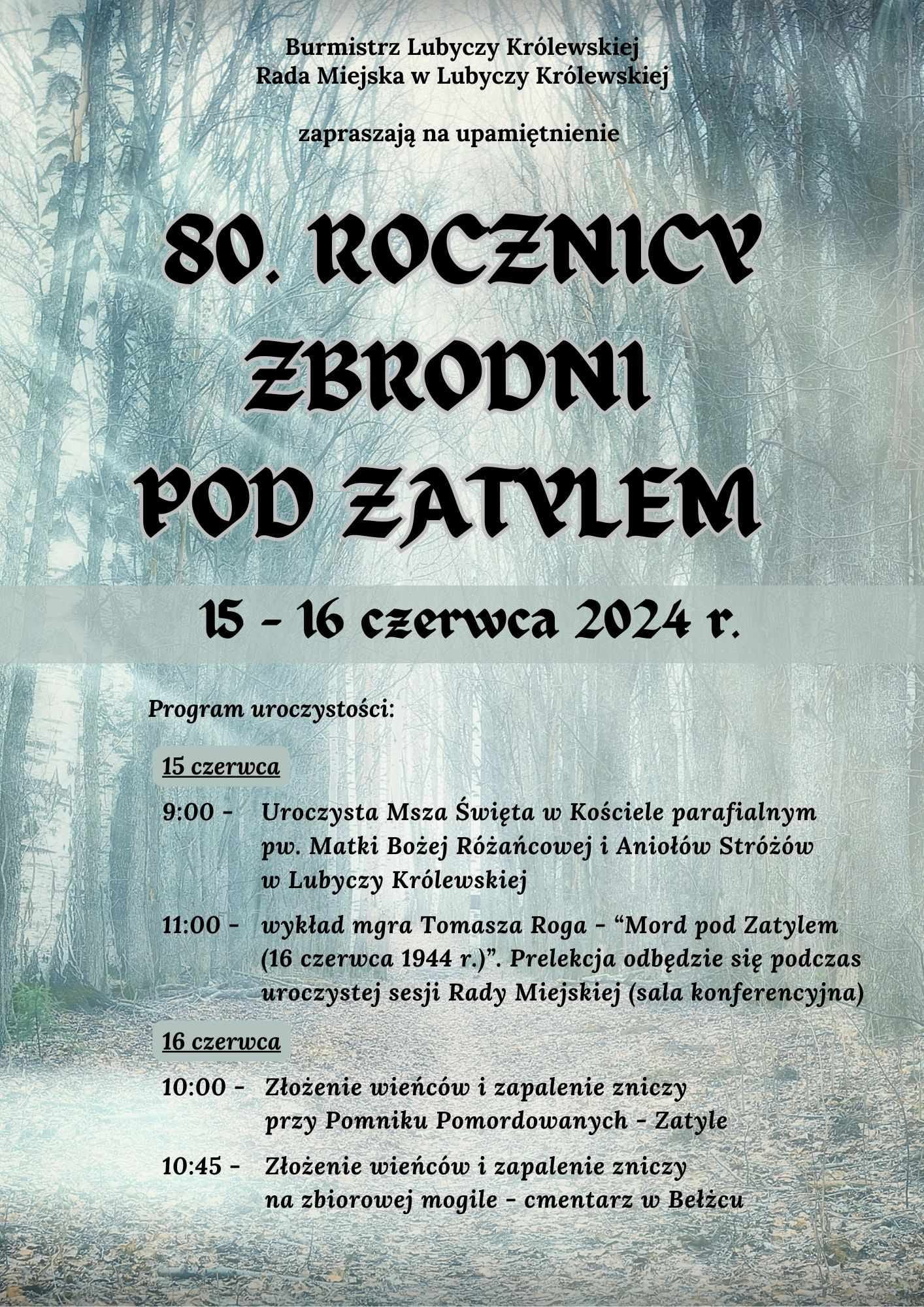 80. rocznica zbrodni pod Zatylem