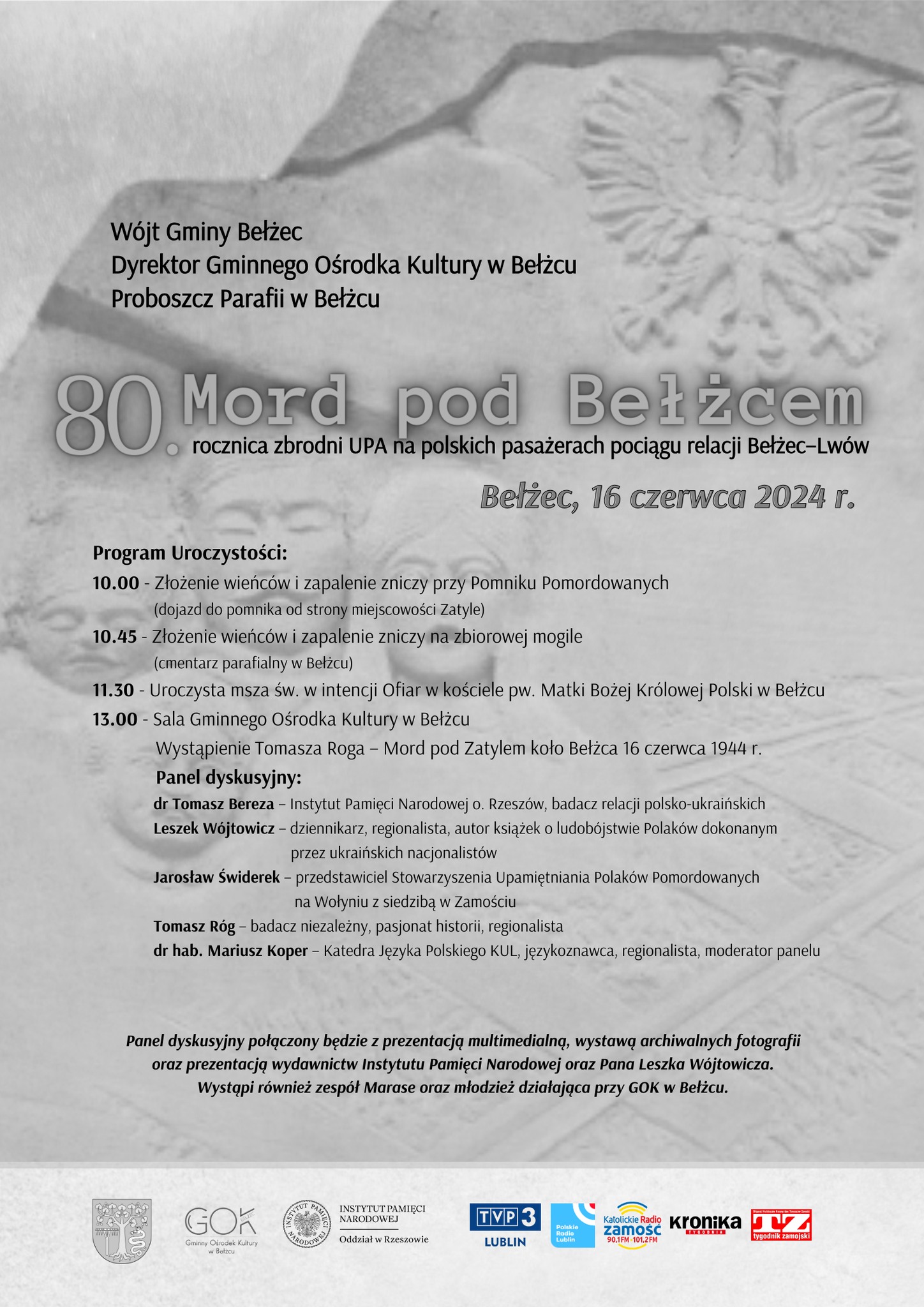 80. rocznica mordu pod Bełżcem