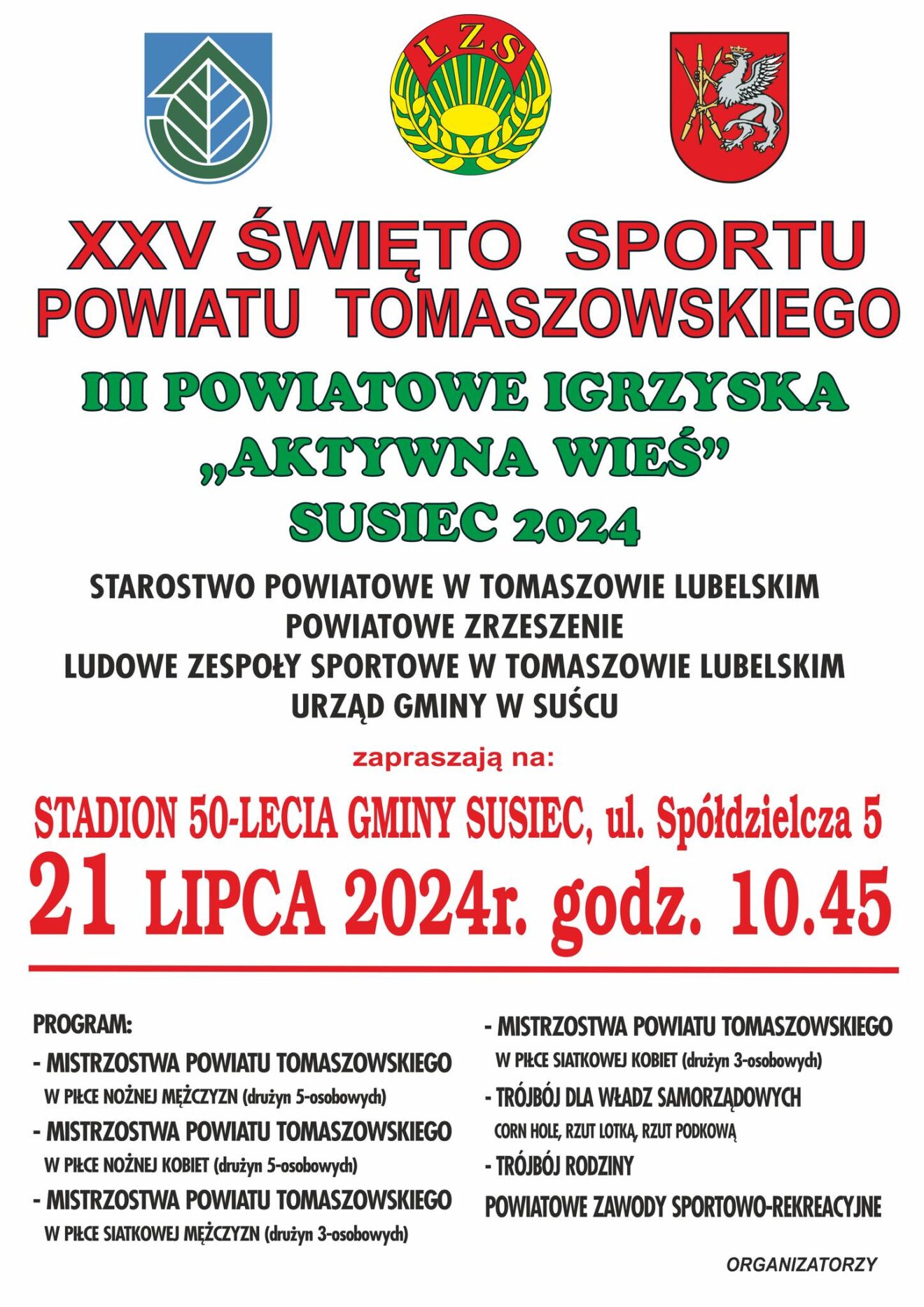 Święto Sportu Powiatu Tomaszowskiego 