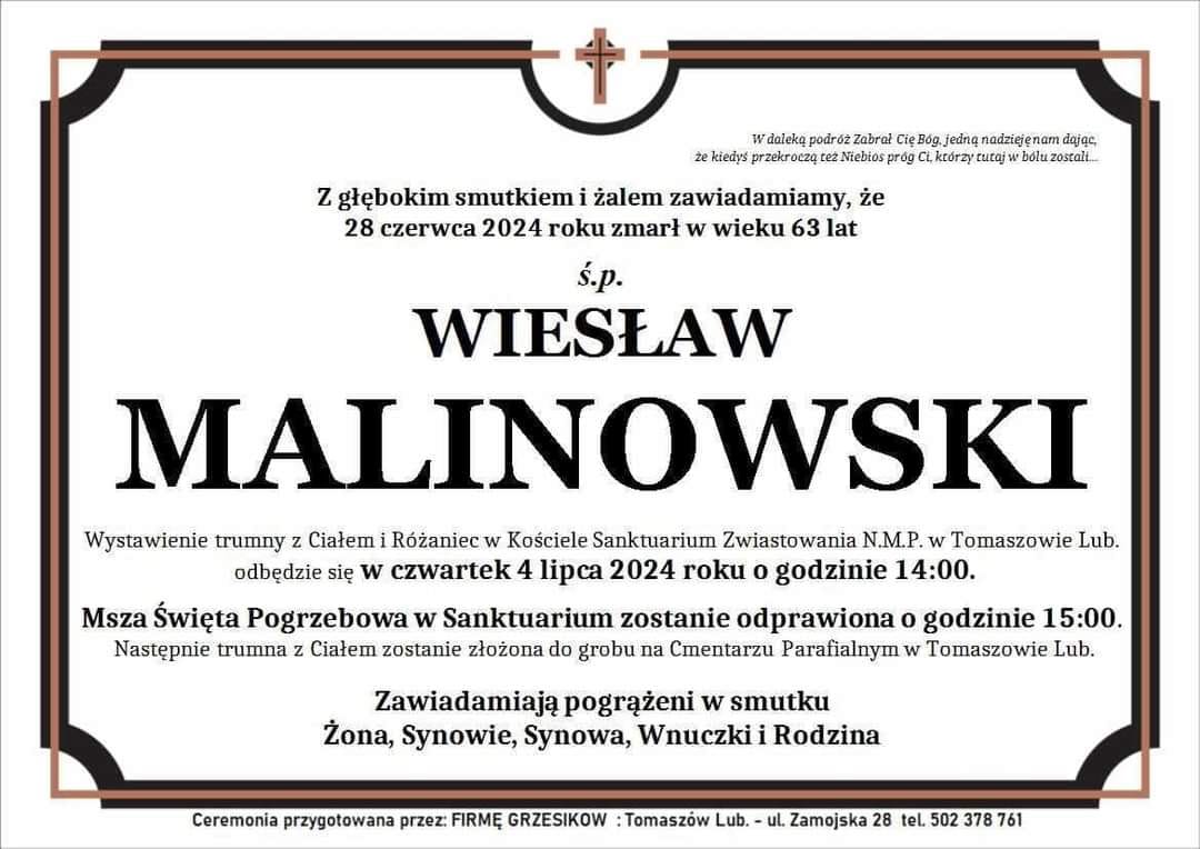 klepsydra Wiesław Malinowski