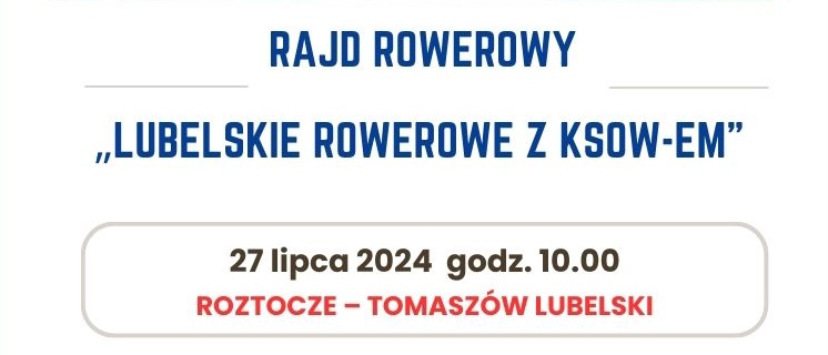 Rajd rowerowy z KSOW-em