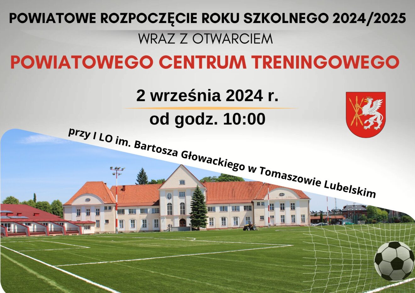 Powiatowe rozpoczęcie roku szkolnego wraz z otwarciem Powiatowego Centrum Sportu