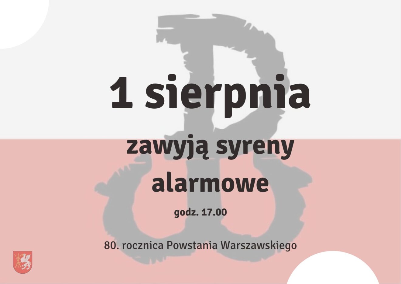 1 sierpnia w godzinę "W" zawyją syreny alarmowe