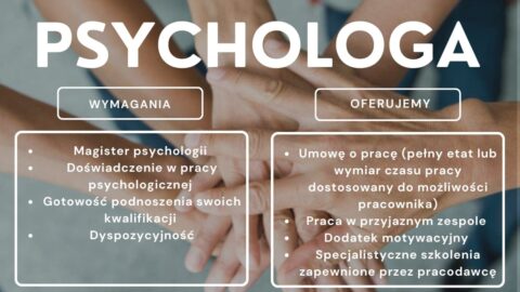 Ośrodek Interwencji Kryzysowej w Tomaszowie Lubelskim poszukuje psychologów
