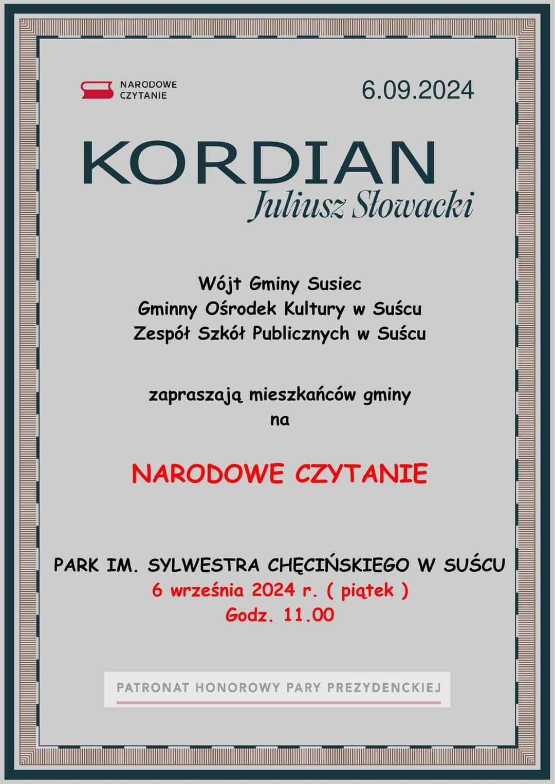 Narodowe Czytanie w Suścu