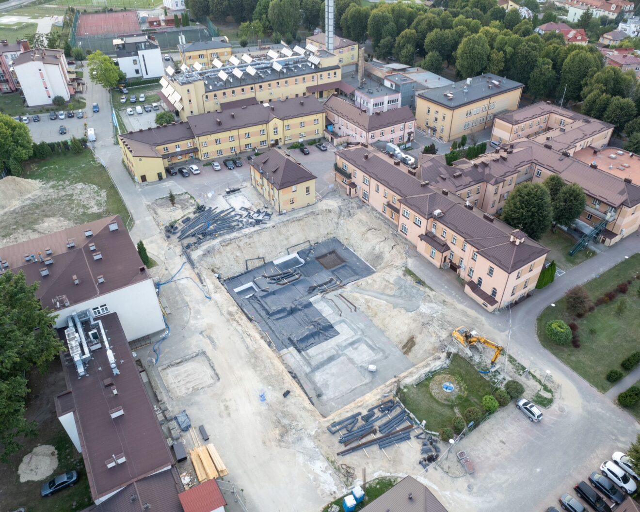 Spotkanie zespołu koordynującego budowę centralnego bloku operacyjnego w SP ZOZ 