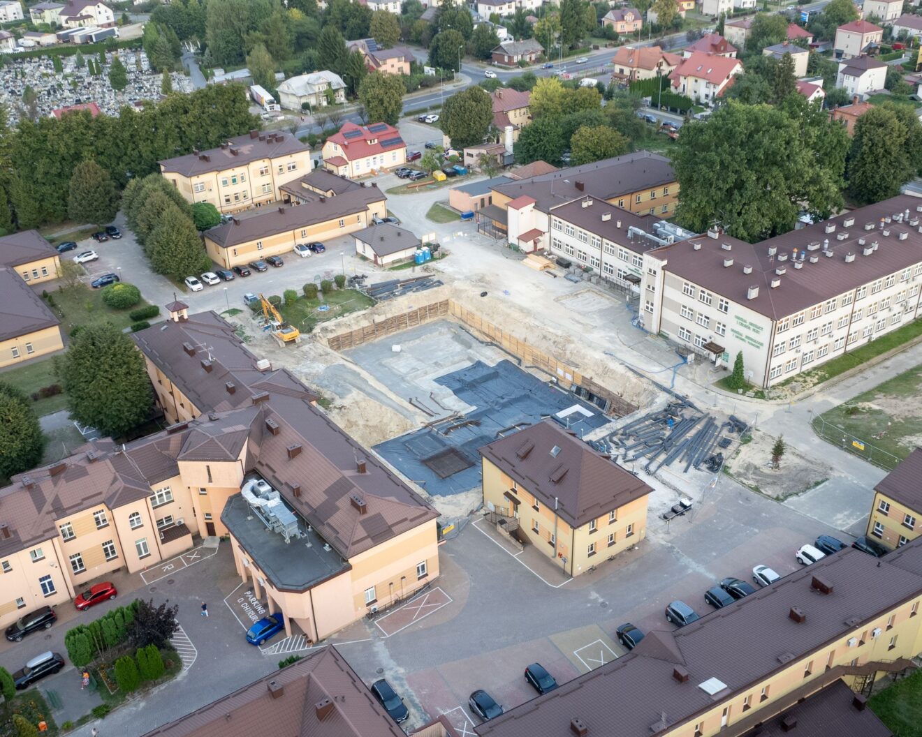 Spotkanie zespołu koordynującego budowę centralnego bloku operacyjnego w SP ZOZ 