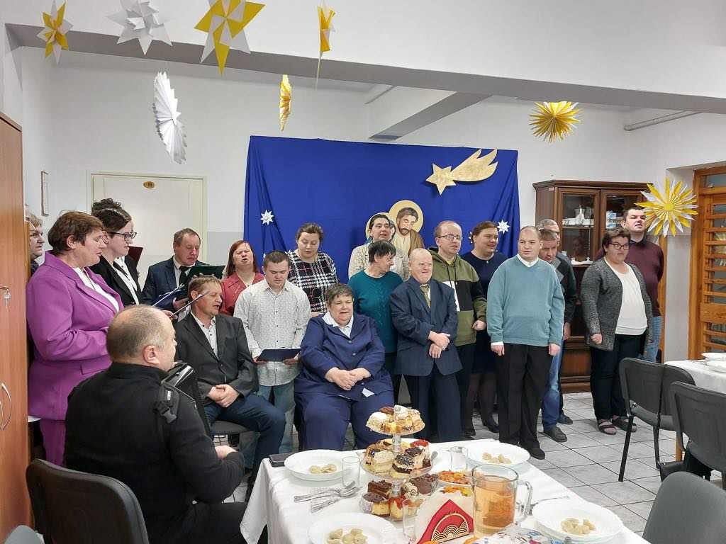 Spotkanie opłatkowe w Warsztatach Terapii Zajęciowej w Grabowicy