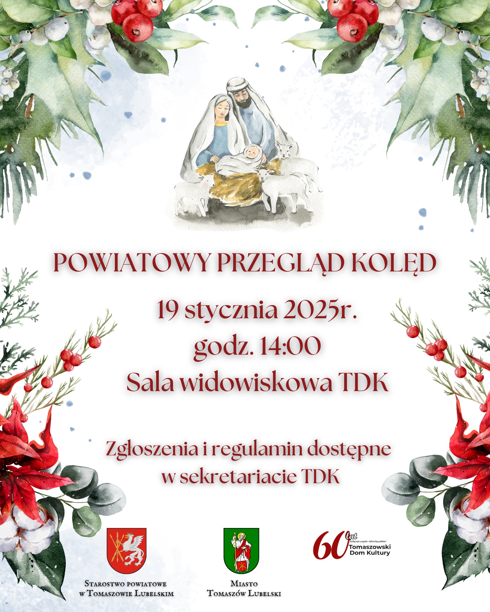 Powiatowy Przegląd Kolęd w Tomaszowskim Domu Kultury