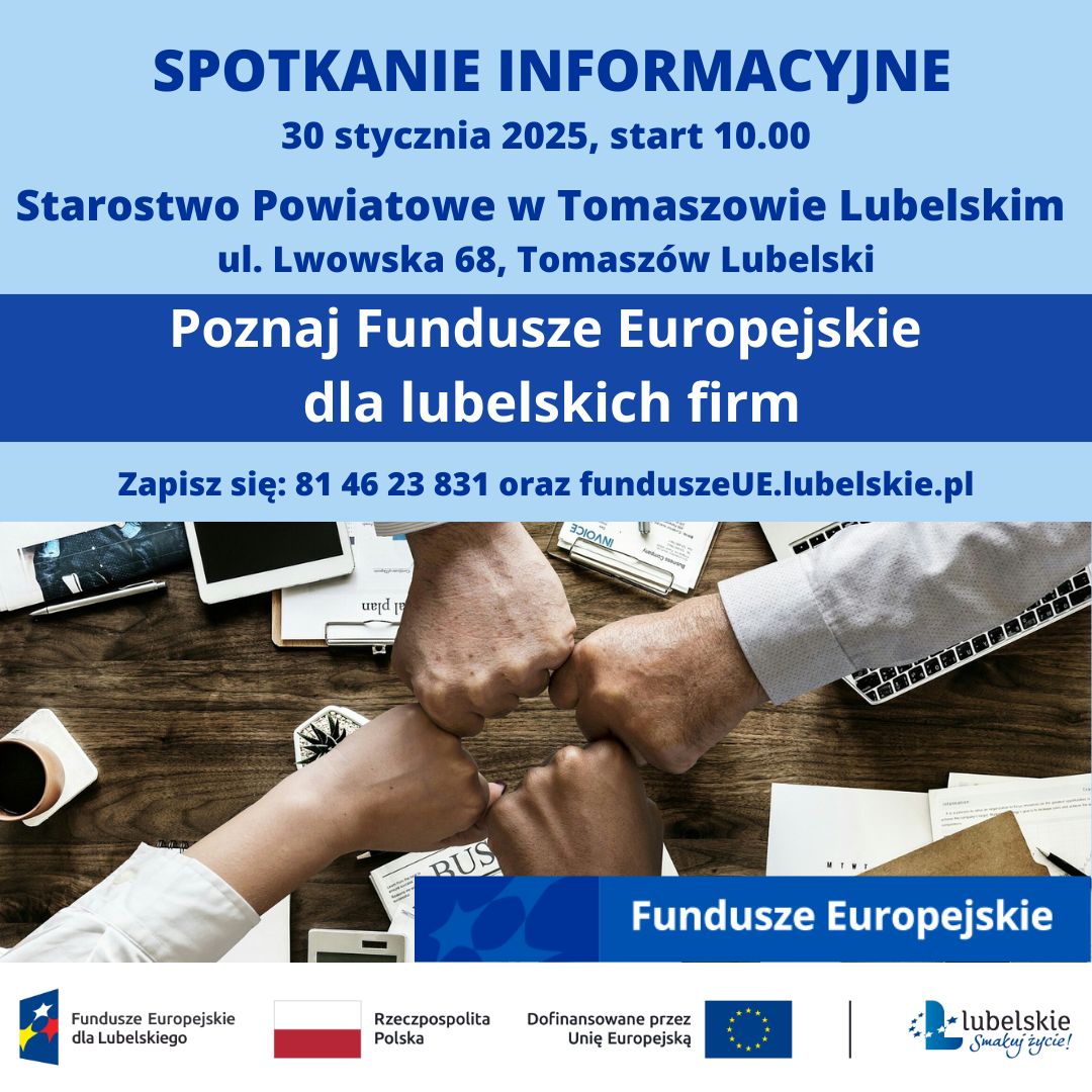 Szkolenie dotyczące wsparcia na rozwój firm z Funduszy Europejskich