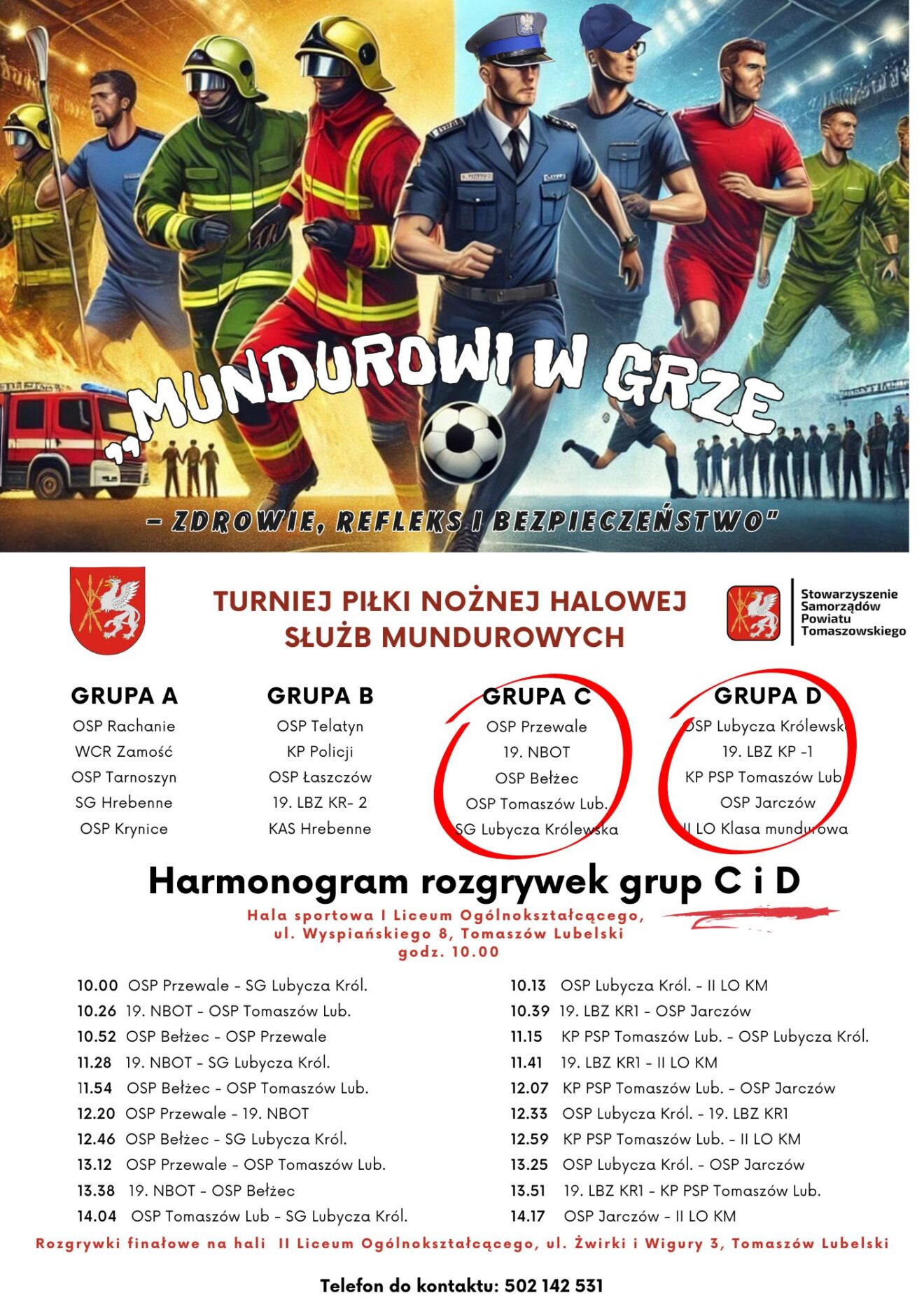 Turniej Piłki Nożnej Halowej Służb Mundurowych