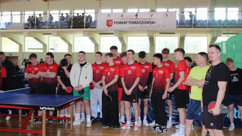 I Turniej Tenisa Stołowego o Puchar Starosty Tomaszowskiego