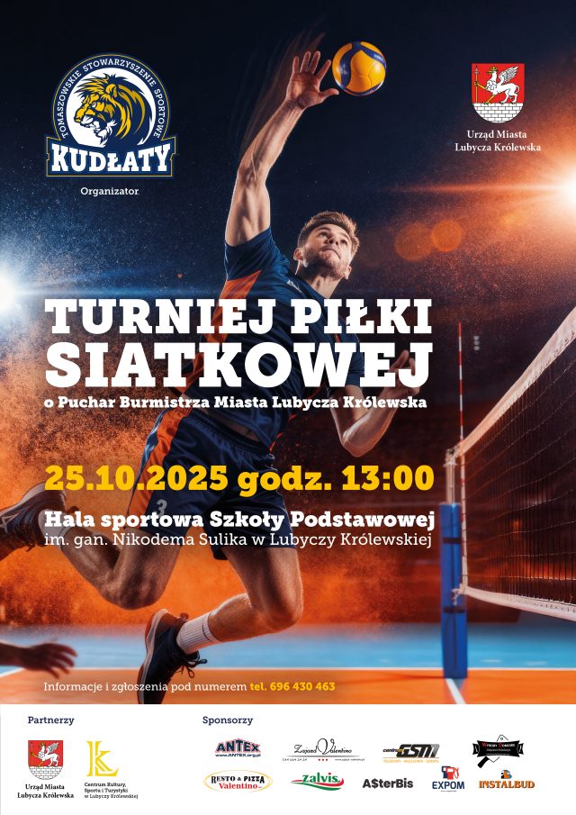 informacja o turnieju piłki siatkowej