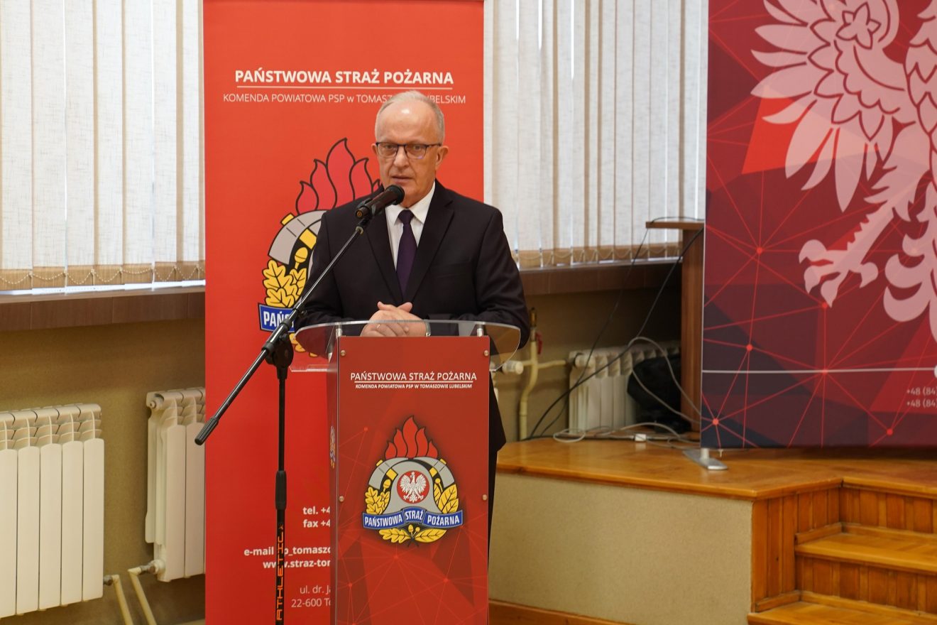 Odprawa szkoleniowa dla jednostek OSP włączonych do Krajowego Systemu Ratowniczo-Gaśniczego z terenu powiatu tomaszowskiego