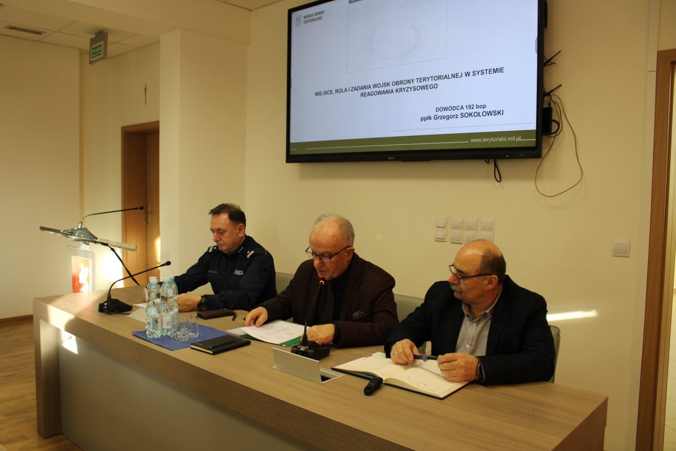 Posiedzenie Powiatowego Zespołu Zarządzania Kryzysowego