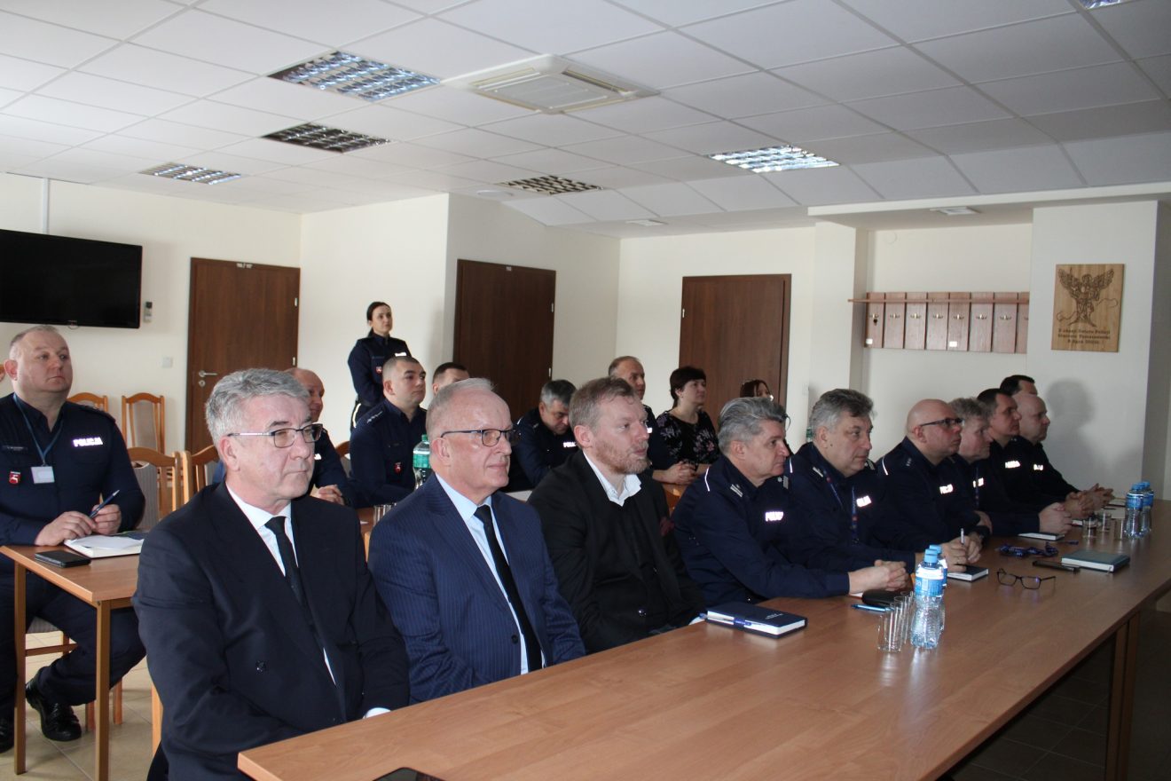 Odprawa roczna w Komendzie Powiatowej Policji w Tomaszowie Lubelskim