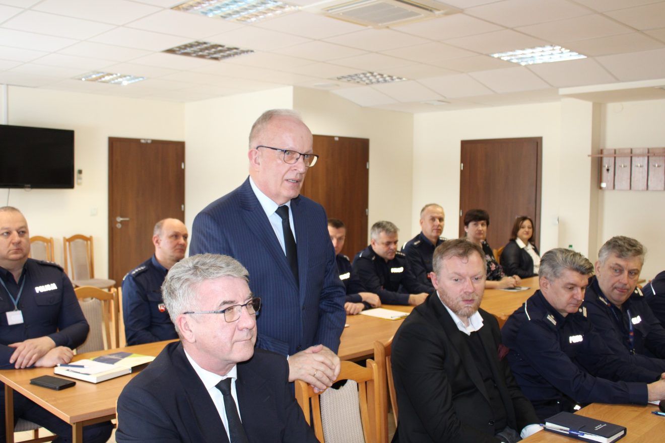 Odprawa roczna w Komendzie Powiatowej Policji w Tomaszowie Lubelskim