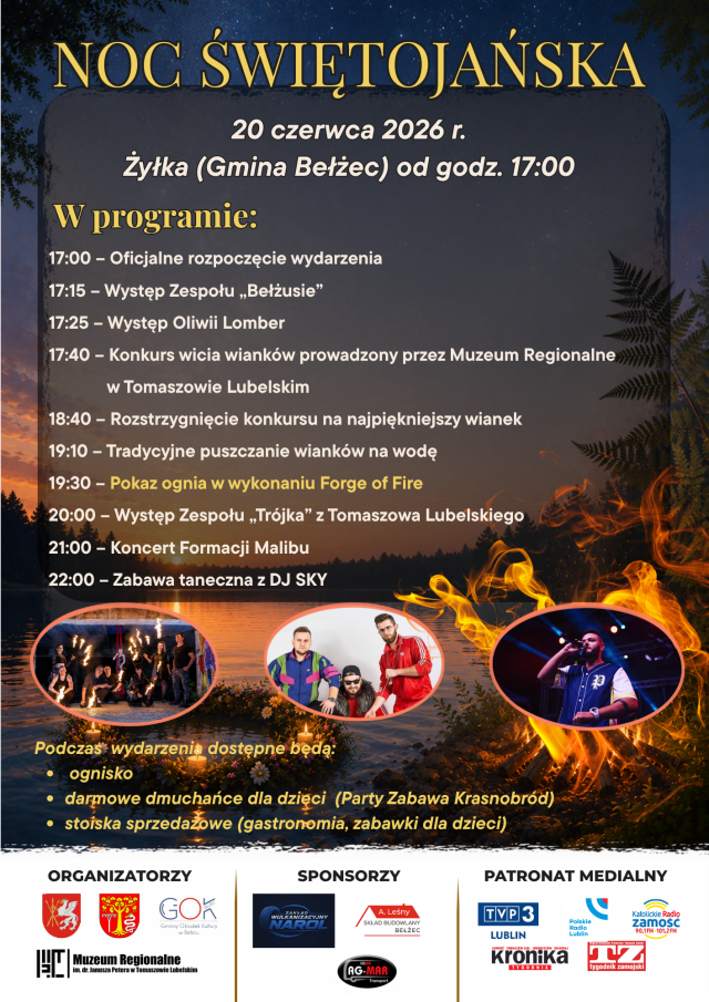 Plakat Noc Swiętojańska