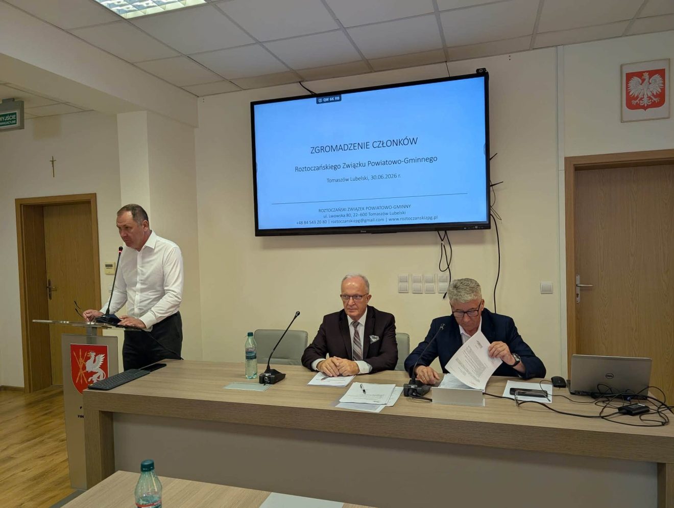 Na zdjęciu znajdują się przedstawiciele Roztoczańskiego Związku Powiatowo Gminnego.
