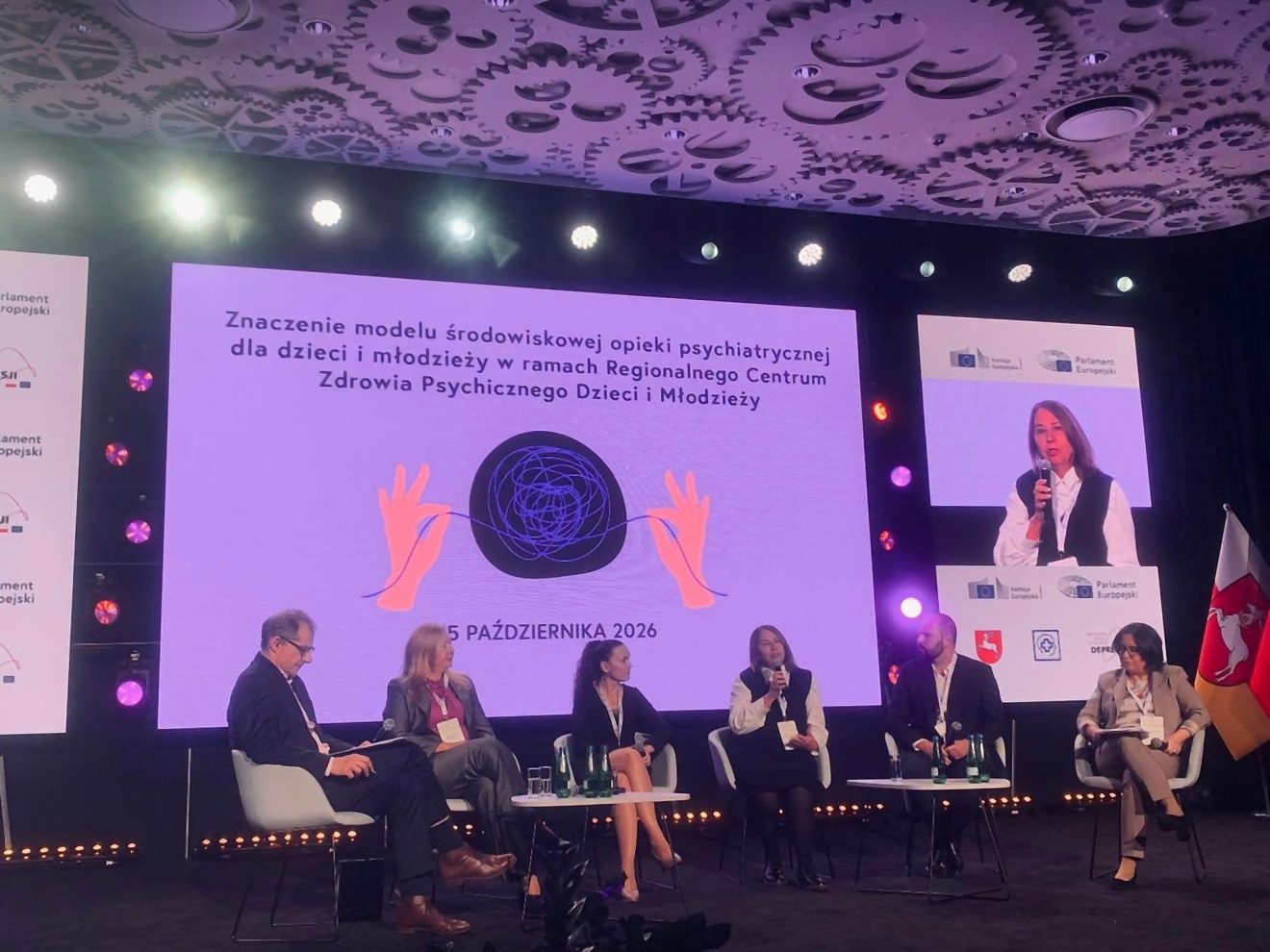 Panel dyskusyjny podczas konferencji „Lubelskie przeciw depresji”, poświęcony opiece psychiatrycznej nad dziećmi i młodzieżą.